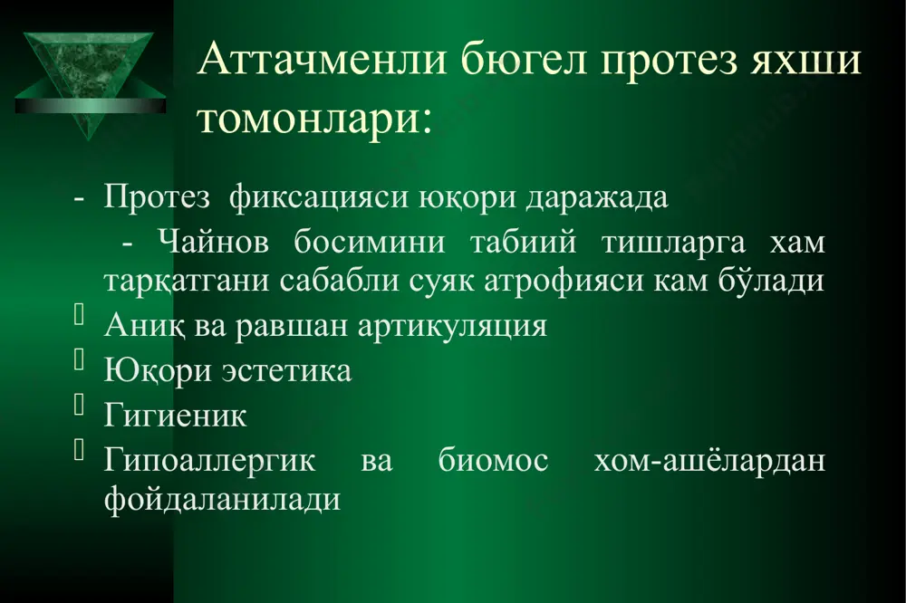 attachmenlarni qo‘llagan holda yoyli (byugel) protezlarini tayyorlash - Page 5