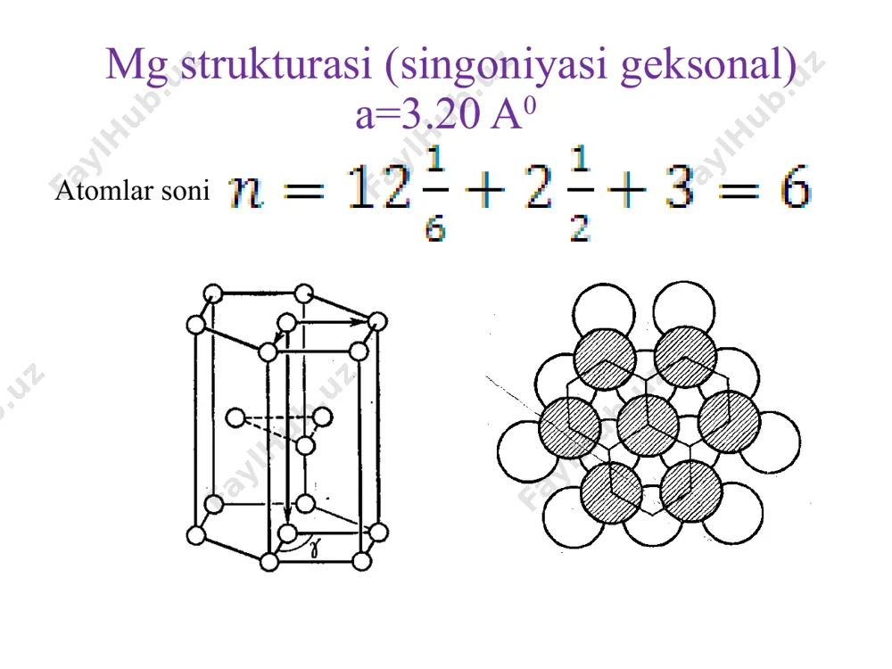jarayonining katalizatori bo'lishi mumkin. *grafitning kristall strukturasining tartibliligi oshishi bilan reaksiyaning boshlanishi harorati ortadi va reaksiya tezligi pasayadi. *600 ° c da pirografitning oksidlanishga chidamliligi oddiy grafitning qarshiligiga qaraganda o'n besh-o'n sakkiz baravar yuqori bo’ladi. *karbidlar (si, zr) grafitlanish jarayonining kuchayishiga olib keladi. *reaktor grafiti yuqori darajadagi tozalikni talab qiladi, bu undagi aralashmalar mavjudligini cheklaydi. elementar yacheyka turi – sodda kub k.s.=6 k.sh. - oktaedr nacl – galit kcl – silvin m: oksidlar va xalkogenidlar ax, a2x va ax2 kabi sodda moddalarning kristall tizimi. elementar yacheyka turi – hajmi markazlashgan kub k.s.(ca)=8 k.s.(f)=4 k.sh. - tetraedr m: li2o, na2o, na2s image1.jpeg image2.png image3.png image4.png image5.png image6.png image7.png image8.png image9.png image10.jpeg image11.jpeg image12.jpeg image13.jpeg image14.jpeg image15.jpeg image16.jpeg image17.jpeg image18.jpeg image19.jpeg image20.gif image21.jpg image22.jpeg image23.jpeg image24.jpeg image25.jpeg image26.png image27.png image28.jpeg image29.jpeg image30.jpeg image31.jpeg image32.png image33.png image34.png image35.png image36.png afanasyev.indd /docprops/thumbnail.jpeg