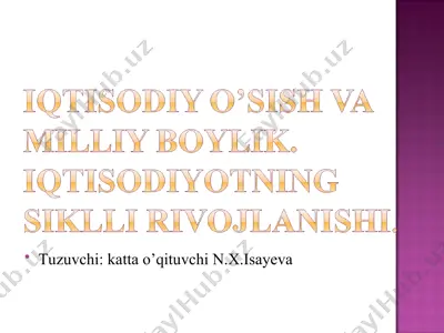 tuzuvchi — PPT