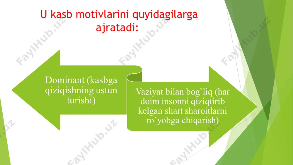 ilar texnika va kasbiy fanlar bo’yicha egallagan bilimlarini amaliyotda qo’llay bilishni o’rgatishdir. ta’lim oluvchilarning bilimlarni mustahkamlashda ham mashqlarning o’rni kattadir. hamma mashqlarni 3 ta asosiy ti’ga keltirish mumkin: re’roduktiv, badiiy, izlanuvchanlik. kasb-hunar ta’limni tashkil qilish shakllari va vositalari.o’quv jarayonini tashkil etish shakllari. ta’lim-tarbiya jarayonida ishtirok etayotgan tahsil oluvchilar miqdoriga ko’ra: 1.ommaviy 2.jamoaviy. 3 guruhli. 4. individual. dars  ta’lim-tarbiya jarayonining asosiy shakli. o’zining aniq maqsadi, mazmuni, vaqti va ishtirokchilari tarkibi bilan chegaralangan, o’quv muassasalarida tashkil etilib, o’tkaziladigan ta’lim-tarbiya jarayonining bir qismidir. dars turlari - darsning mohiyati, asosiy maqsadi, mazmuni va ajratilgan vaqti, ishtirokchilarining o’zaro munosabati va muloqoti kabilarga ko’ra turlanadi. sinf-dars tizimi xvii asrda ya.a. komenskiy tomonidan ilmiy asoslangan. sinf-dars tizimining asosiy o’ziga xos jihatlari quyidagilar hisoblanadi: - deyarli bir xil tarkib, yosh va tayyorgarlik darajasidagi tahsil oluvchilar ishtirok etadi; ta’lim-tarbiya jarayoni o’zaro bog’liq alohida-alohida qismlar ko’rinishiga ega bo’ladi; - har bir dars o’quv rejasiga kirgan ma’lum bir o’quv predmeti …
