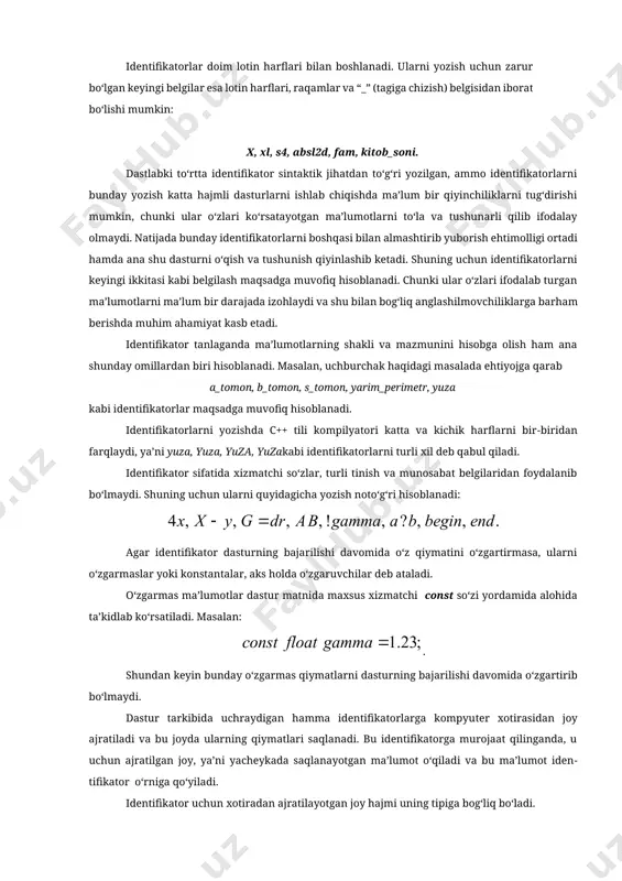 matematik modellashtirish uslubi masalani xarakterlaydigan u yoki bu kattalikni miqdor jixatdan ifodalash, so`ngra bog`liqdigini o`rganish imkoniyatini beradi. uslub asosida matematik model tushunchasi yotadi. matematik model deb o`rganilayotgan ob`ektni matematik formula yoki algoritm ko`rinishida ifodalangan xarakteristikalari orasidagi funksional bog`lanishga aytiladi. kompyuter ixtiro etilganidan so`ng matematik modellashning ahamiyati keskin oshdi. murakkab texnik, iqtisodiy va ijtimoiy tizimlarni yaratish, so`ngra ularni kompyuterlar yordamida tatbiq etishning xaqiqiy imkoniyati paydo bo`ldi. endilikda ob`ekt, ya`ni haqiqiy tizim ustida emas, balki uni almashtiruvchi matematik model ustida tajriba o`tkazila boshlandi. kosmik kemalarning harakat traektoriyasi, murakkab muhandislik inshootlarini yaratish, transport magistrallarini loyihalash, iqtisodni rivojlantirsh va boshqalar bilan bog`liq bo`lgan ulkan hisoblashlarning kompyuterda bajarilishi matematik modellash uslubining samaradorligini tasdiqlaydi. odatda, matematik model ustida hisoblash tajribasini o`tkazish haqiqiy ob`ektni tajribada tadqiq etish mumkin bo`lmagan yoki iqtisodiy jixatdan maqsadga muvofiq bo`lmagan hollarda o`tkaziladi. bunday hisoblash tajribasining natijalari haqiqiy ob`ekt ustida olib boriladigan tajribaga qaraganda juda aniq emasligini ham hisobga olish kerak. lekin shunday …