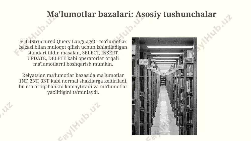 tlarni qazib olish jarayoni baholash bosqichida, biz aniqlik, aniqlik va eslab qolish kabi metrikalardan foydalanamiz, ideal qiymat 1 ga yaqin bo'lishi kerak, 0 esa yomon natijani ko'rsatadi. ma'lumotlarni qazib olish jarayoni biznes savollarini aniqlashdan boshlanadi, bu 80% vaqtni talab qilishi mumkin, keyin ma'lumotlarni yig'ish va tozalash jarayoni 20% ni egallaydi. ma'lumotlarni qazib olishning afzalliklari ma'lumotlarni qazib olish firibgarlikni aniqlashda 90% samaradorlikka erishishga yordam beradi, xavfni boshqarishni yaxshilaydi va operatsion xarajatlarni 25% kamaytiradi, bu esa kompaniyaning umumiy foydasini oshiradi. ma'lumotlarni qazib olish mijozlarni segmentlashda 360° darajali ko'rinishni ta'minlab, ularning xatti-harakatlarini 85% aniqlik bilan bashorat qilish va shaxsiy marketing kampaniyalarini yaratish imkonini beradi. kirish ma'lumotlarni qazib olish loyihasida "kirish" bosqichi, odatda, bizda mavjud bo'lgan ma'lumotlarning 70% to'g'ri tushunilganligini tekshirishni o'z ichiga oladi, bu keyingi tahlil uchun muhim asosdir. ma'lumotlar bazasi sohasida "kirish" odatda dastlabki konfiguratsiyani va ma'lumotlar bazasi tuzilishini o'rnatishni o'z ichiga oladi, bu keyingi operatsiyalar uchun taxminan 90% asos bo'lib xizmat …