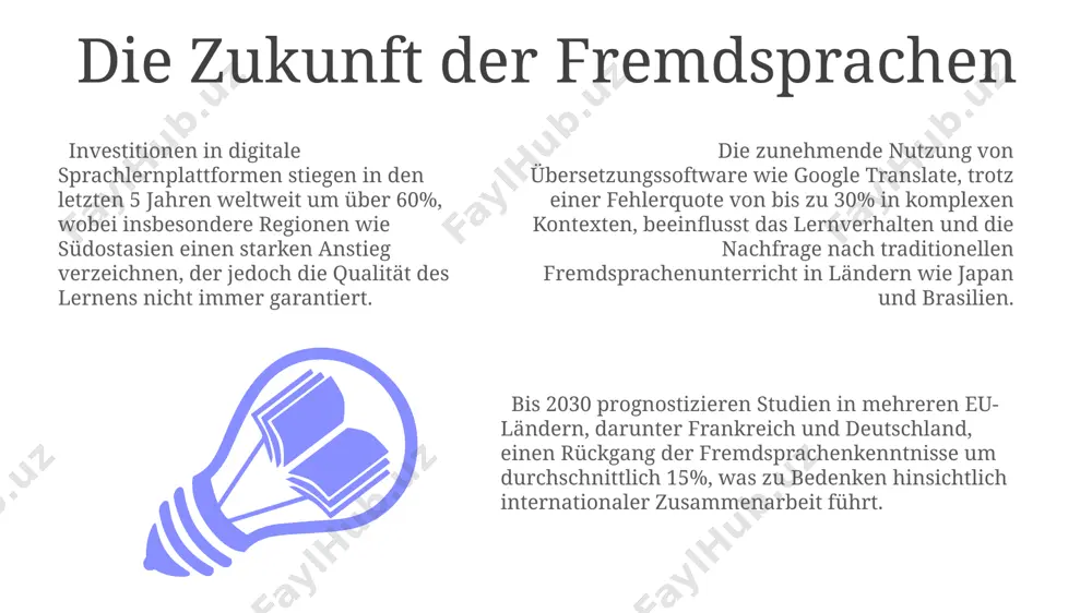 rn wie kanada deutlich werden. laut dem goethe-institut besitzen personen mit fremdsprachenkenntnissen, z.b. in englisch und französisch, deutlich bessere chancen auf dem arbeitsmarkt, mit gehaltsunterschieden von durchschnittlich 10-15% in metropolen wie berlin oder münchen. studien belegen, dass bereits 20 wochen regelmäßiges spanischlernen in madrid die gedächtnisleistung um bis zu 15% steigern können, was positive auswirkungen auf kognitive fähigkeiten hat. fremdsprachen im beruf und im studium ein masterstudium in internationalen beziehungen an der universität genf erfordert oft mindestens zwei fremdsprachen, wie französisch und englisch, auf c1-niveau, um die komplexen internationalen zusammenhänge vollständig zu verstehen. laut einer studie des goethe-instituts aus dem jahr 2022 verbessern fremdsprachenkenntnisse das gehalt im durchschnitt um 5-15% in deutschland, abhängig von der sprache und der branche, wobei sprachen wie spanisch und chinesisch besonders gefragt sind. studien zeigen, dass über 70% der deutschen arbeitgeber in branchen wie tourismus (z.b. berlin) und ingenieurwesen (z.b. münchen) fremdsprachenkenntnisse als wichtiges auswahlkriterium …
