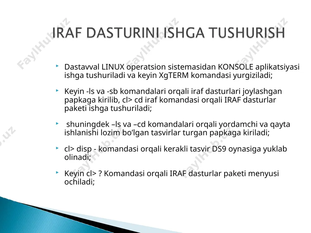 astrotsvirlarni qayta ishlash bo’yicha amaliy mashg’ulot - Page 5