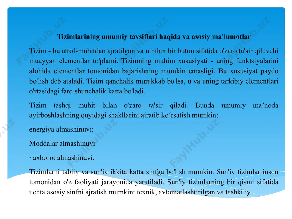 avtomatlashtirilgan axborot tizimlarining umumiy tavsiflari - Page 4