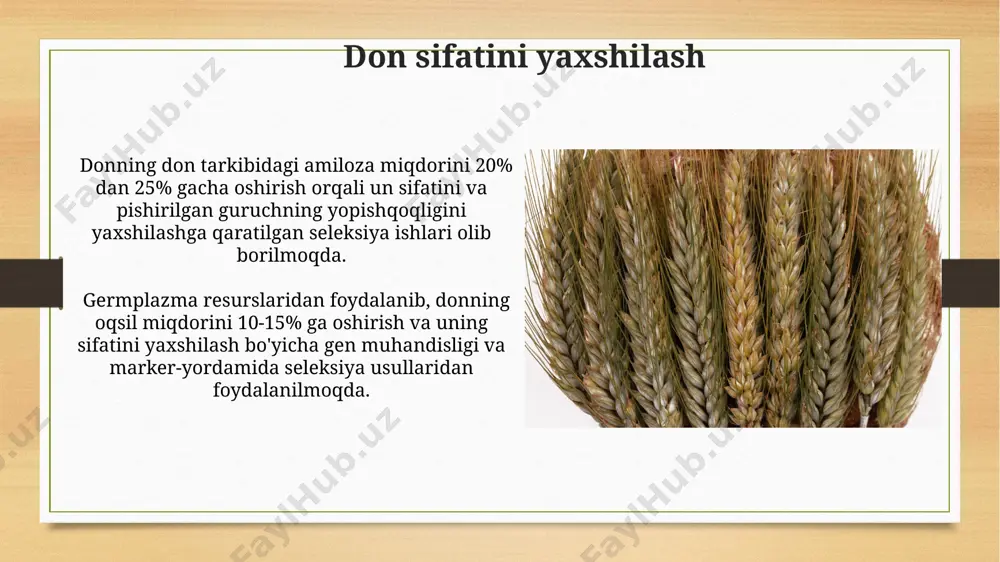 suli seleksiyasining asosiy yo'nalishlari - Page 4