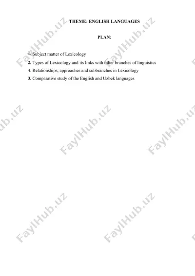 lexicology — DOCX