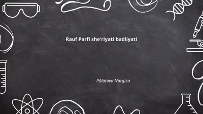 rauf parfi she'riyati badiiyati — PPTX