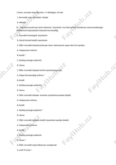 revmatik isitpa testi — DOCX