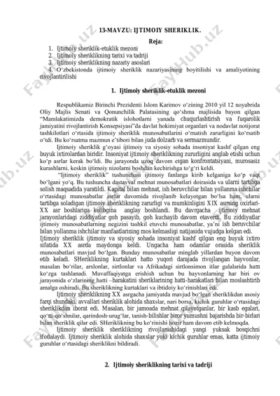 ijtimoiy sheriklik — PDF