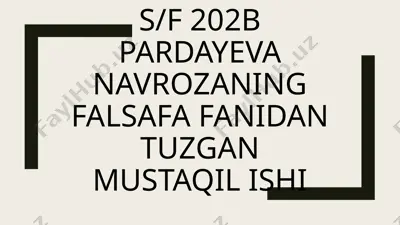 tabiatshunoslikning falsafiy konsepsiyalari — PPTX