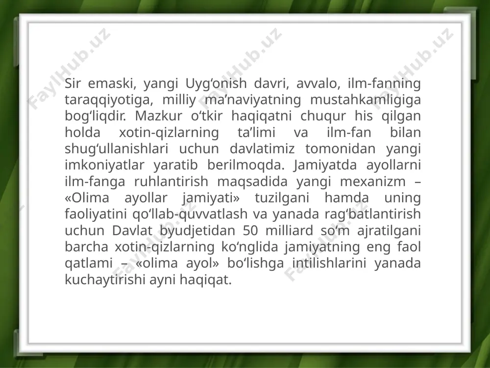 ayolning evolutsiyadagi o’rni - Page 5