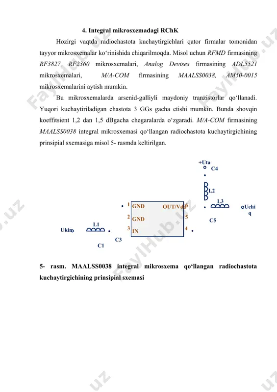 radiochastota kuchaytirgichlarning sxemalari - Page 5
