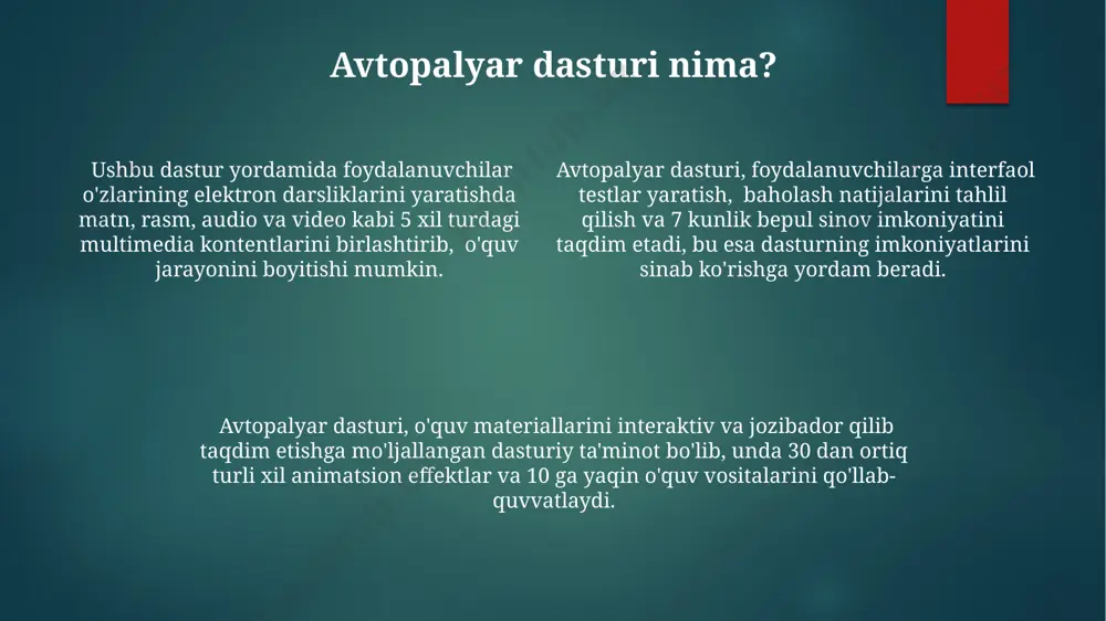 autoplay dasturida elektron darslik yaratish. - Page 4