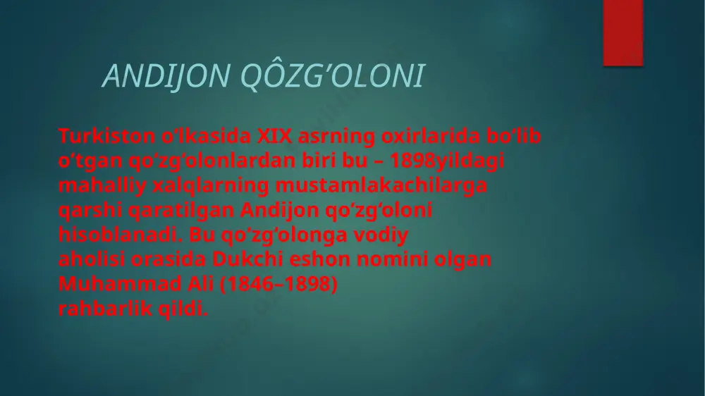 o’rta osiyo xalqlarining milliy-ozodlik uchun kurashlari - Page 5