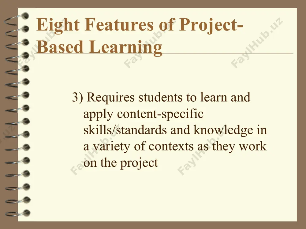 eight features of project-based learning - Page 4