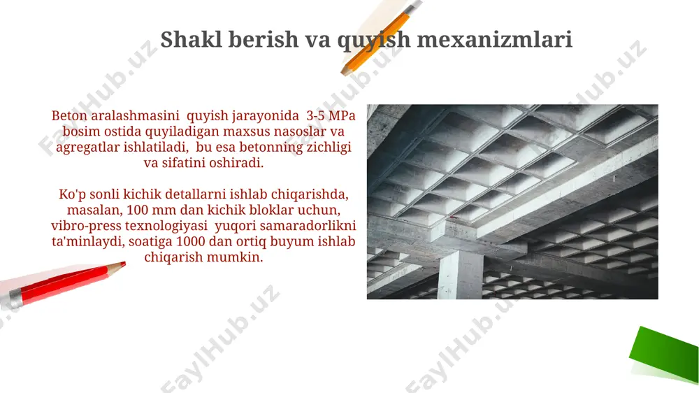 yigʻma temir-beton ishlab chiqaradigan korxonalardagi mexanizmlar - Page 4
