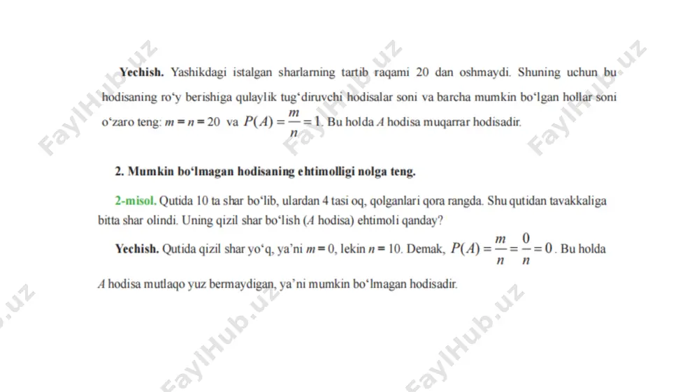 ehtimollik ta’riflari va hisoblash formulalari - Page 4