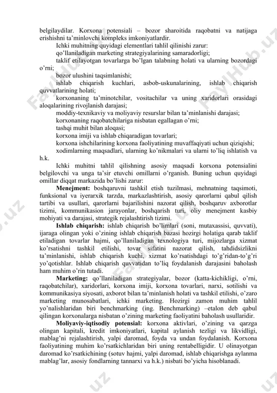 sepsiya sharqiy yevropa va mdh mamlakatlarida haligacha mavjud bo’lgan tovar defisitiga asoslanadi va foydani olib chiqish va valyuta konvertasiyasi bilan bog’liq bo’lgan ko’pgina muammolarga qaramay keng tarqalgan. bu yerda g’arb ishlab chiqaruvchilari va vositachilari tomonidan nafaqat tovarlarning va ishlab chiqarishning yuqori sifati, balki marketing afzalliklari ham maydonga chiqadi. 2. sharqda ishlab chiqarish, g’arbda sotish – bu konsepsiya ko’pgina g’arb kompaniyalari uchun eng yaxshi imkoniyatlarni taqdim etadi. bu kompaniyalar sharqiy yevropa va mdhdan g’arbda sotish uchun ishlab chiqarish ba’zasi sifatida foydalanish, malakali sharqiy yevropa ish kuchini ekspluatasiya qilish va mavjud marketing kanallari yordamida mahsulotlarni sotish kabi yo’llar bilan ta’minlangan. bundan kelib chiqadiki, xalqaro savdo tizimiga kirish uchun bozorlarni ochish emas, balki yangi industrial mamlakatlar singari g’arb firmalari bilan kurasha oladigan yangi raqobatbardosh sohalarning paydo bo’lishi eng muhim ahamiyat kasb etadi. 3. sharqda ishlab chiqarib, shu yerning o’zida sotish – bu konsepsiya g’arb biznesi uchun ma’lum qiyinchiliklar bilan amalga oshiriladi, chunonchi: yuqori …