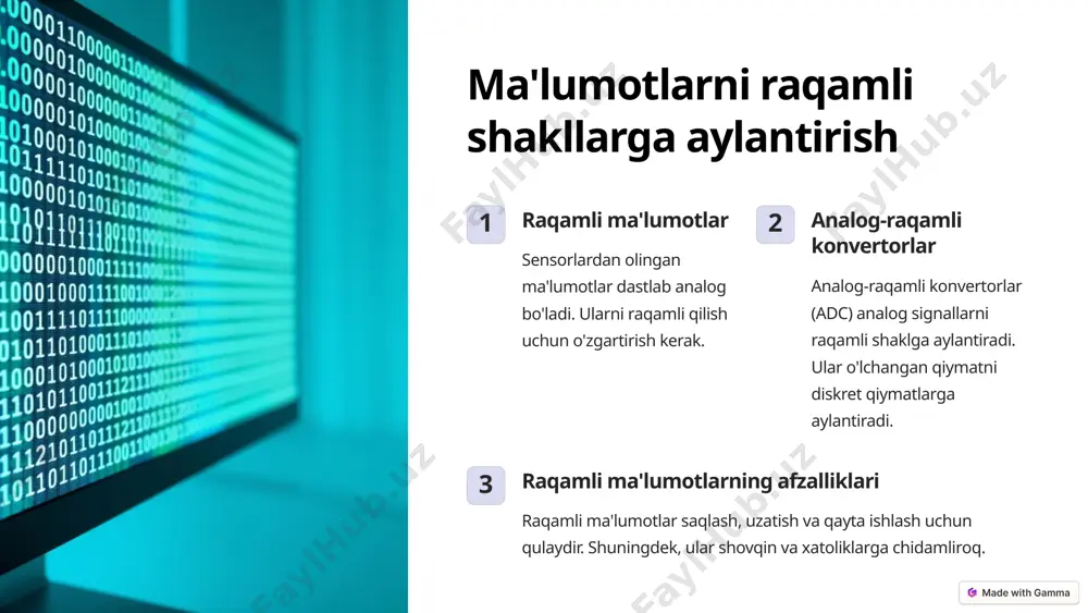 sensorlardan raqamli ma'lumotlarni o'qish va qayta ishlash - Page 5
