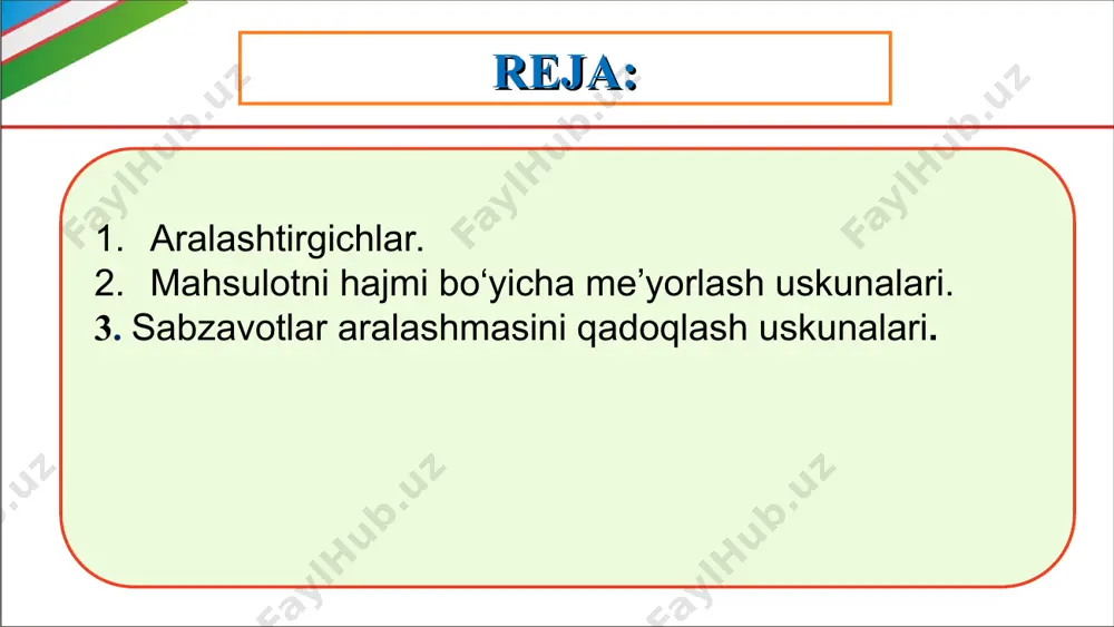 shinalar yordamida idishlarga ma’lum miqdorda mahsulot quyiladi. bunday uskunalar yordamida mahsulot umumiy xajmidan ma’lum me’yorni ajratib, uni maxsus idishlarga joylashtiriladi. idishlarni hajmi bo‘yicha to‘ldiradigan uskunalar me’yorlovchi, sathi bo‘yicha to‘ldirgichlar deb nomlanadi. mahsulotni hajmi bo‘yicha me’yorlash uskunalari. quyidagi mahsulotlarni hajmi bo‘yicha me’yorlovchi uskunalar keltirilgan. bunday uskunalarda bir yoki bir necha me’yorlovchi idishlar (2) joylashadi. bu idishlarning ichki hajmi to‘ldiriladigan idishlarga quyiladigan hajmiga teng bo‘ladi (50a-rasm). ichi bo‘sh bo‘lgan trubkaning (3) oxirida kran (4), pastroqda esa patron (5) joylashgan. to‘ldiriladigan banka (6) pastki patronga (7) yuboriladi. pastki patron shtok (8) yordamida vertikal harakatlanadi. i – holatda ichki idish suqlik bilan to‘ldiriladi, ii-holatda suyuqlik bankaga quyiladi. prujina (10) yordamida me’yorlovchi idish pastga tushiriladi. suyuqlik to‘kilmasligi uchun shtok salnik (9) bilan zichlanadi. qadoqlash jarayonida banka patron (7) yordamida ko‘tariladi, kran ochiladi va suyuqlik bankaga quyiladi. patron ko‘tarilganda kran ochiladi. mahsulotni hajmi bo‘yicha me’yorlash moslamalari: a) 1 – idish, 2-ulchov idishlari, 3-trubka, 4-kran, 5-yuqorgi patron, …