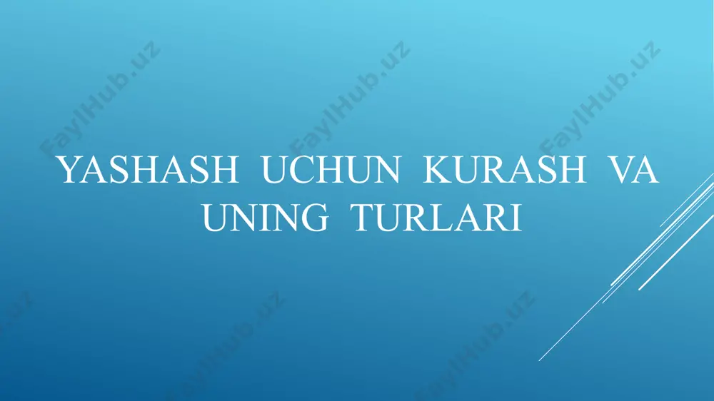 rtkalar ham oziq -la nadi. chigirtkalarning tez ko‘payishi tuyoqli hayvonlarning och qolib o‘lishiga sabab bo‘ladi. ikkinchi tomondan tuyoqli hayvon -lar hayoti yirtqich hayvonlarga bog‘ liq. o‘sim liklarning mavjudligi faqat o‘txor hayvonlargagina emas, balki ularning changlatadigan hasharotlar, shuningdek boshqa o‘simlik o‘rtasida bo‘ladigan raqobat bilan ham aloqador. joy uchun kurashda kulrang kalamush asta-sekin qora kalamushni siqib chiqara boshlaydi. avstraliyaga yevropadan olib kelingan oddiy ari nayzasi yo‘q kichik mahalliylarini siqib chiqardi turlar orasidagi yashash uchun kurash unchalik shiddatli bo‘lmasligi mumkin. bunga asosiy sabab har turga mansub organizmlarning oziqasi turli xil bo‘ lishidir. tulkilar ham o‘z navbatida faqat tovushqonlarbilan emas, balki sichqon, kirpi va qushlar bilan ham oziqlanadilar. bir turga kiruvchi organizmlar o‘rtasidagi kurash yuqoridagilardan farqli ravishda bir turga kiruvchi organizmlarning oziqa, yashaydigan hudud va hayot uchun zarur bo‘lgan boshqa omillarga nisbatan talabi o‘xshash bo‘ladi. bir turga kiruvchi qushlar orasida urchish paytida uya qurish uchun joy tanlash bo‘yicha raqobat ro‘y beradi. sutemizuvchi hayvonlar, qushlarda …