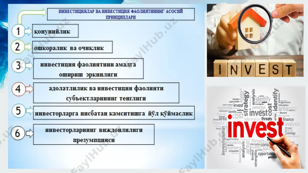 investitsiyalarning iqtisodiy mazmuni va mohiyati - Page 5