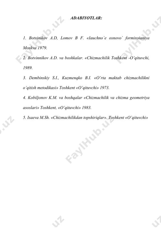 o’quvchilarning chizmachilik darslarida bilish faoliyatini faollashtirish. o’qitishda grafik vazifalarning axamiyati - Page 5