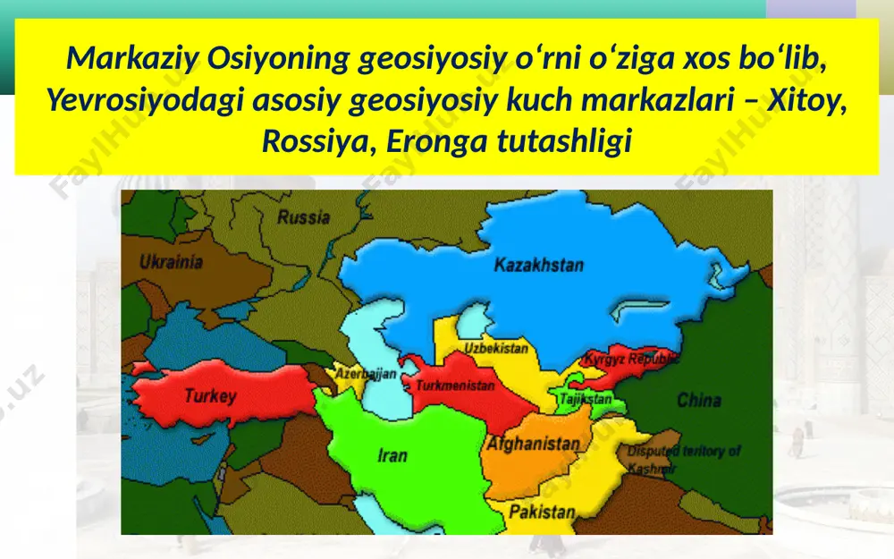 markaziy osiyo mamlakatlari. 10 - sinf - Page 5