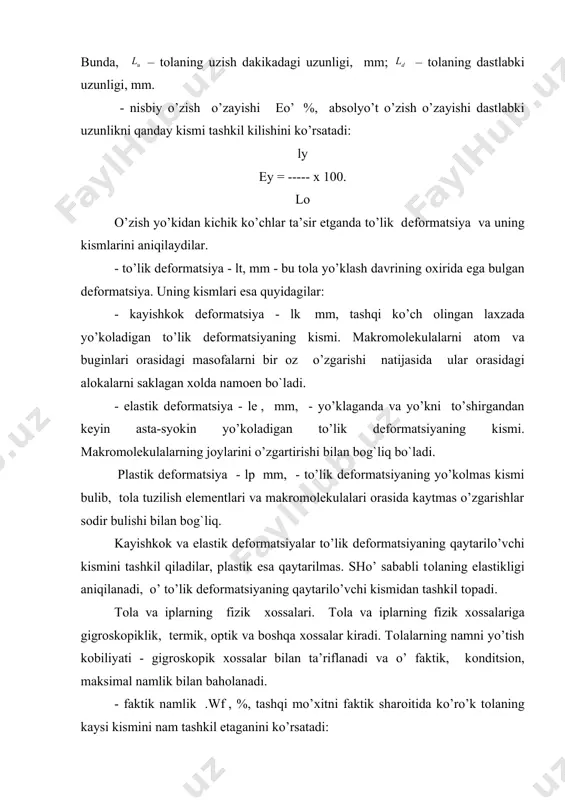 tоla va iplar хоssalarining asоsiy haraktеristikalari - Page 4