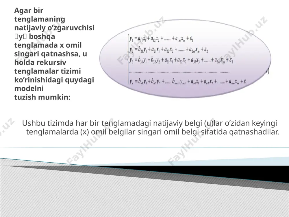 tenglamalar tizimi ko’rinishidagi ekonometrik modellar - Page 5
