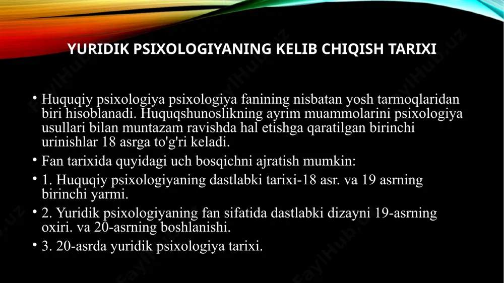 xususiyatlar so'nggi izlanishlarga ko'ra jinoyatchilar " va boshqalar. ushbu asarlarda sud va tergov organlarining muayyan faoliyatida psixologik bilimlardan sof pragmatik foydalanish to'g'risida fikrlar bildirilgan. guvohlikni baholashning psixologik masalalarini taniqli fransuz matematiki per simon laplas egallagan. 1814 yilda fransiyada nashr etilgan" ehtimollar nazariyasi falsafasi tajribalari " da p. s. laplas sud qarorlarining ishonchliligi masalasini materialistik izohlashga harakat qilgan. u bu guvohlik haqiqatga to'g'ri keladi, deb hisoblaydi: 1. guvohning o'zi aytib bergan voqea ehtimolligidan; 2. so'roq qilinayotgan shaxsga nisbatan to'rtta faraz ehtimoli: a) guvoh xato qilmaydi va yolg'on gapirmaydi; b) guvoh yolg'on gapirmaydi, lekin xato qiladi; c) guvoh xato qilmaydi, lekin yolg'on gapiradi; d) guvoh yolg'on gapiradi va xato qiladi. laplas sxemasi guvohlikni baholashning ilmiy metodologiyasini yaratishga birinchi urinish sifatida qiziqish uyg’otgan. sud psixologiyasi muammolarini o'rganish uzoq vaqt davomida bu birinchi urinishlardan boshqa narsa emas edi. 19 asrning ikkinchi yarmida. nafaqat tabiiy fanlarning muvaffaqiyatli rivojlanishi, balki barcha etakchi kapitalistik mamlakatlarda jinoyatchilikning o'sishi …