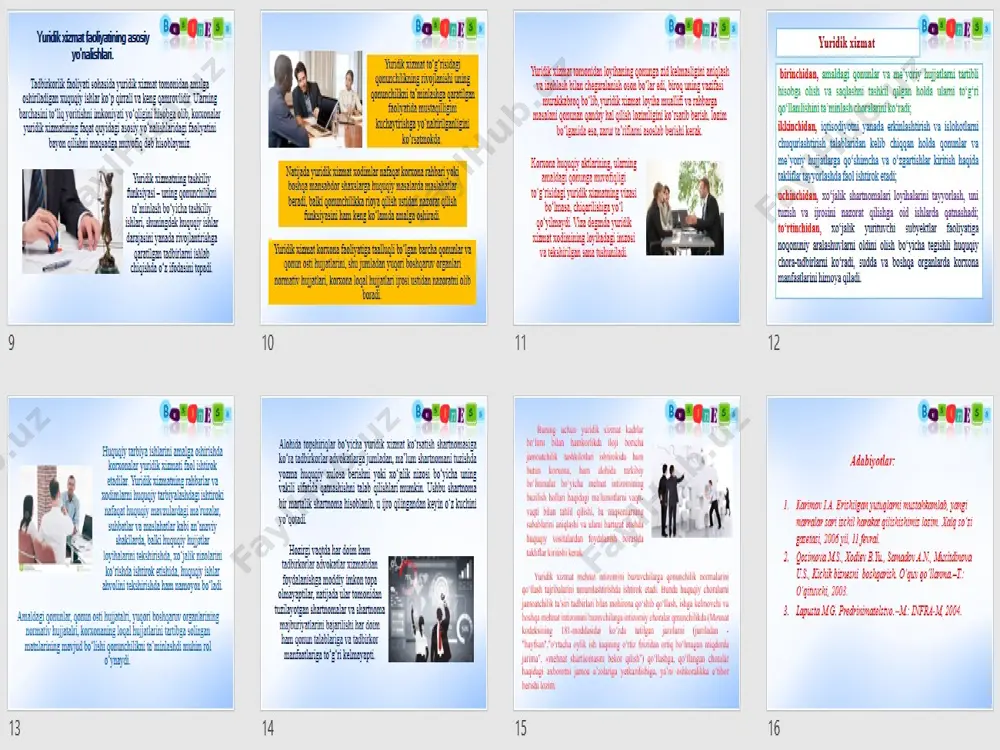 tadbirkorlik faoliyati sohasida yuridik xizmat ko‘rsatish - Page 4