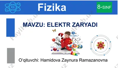 elektrofor mashina — PPTX
