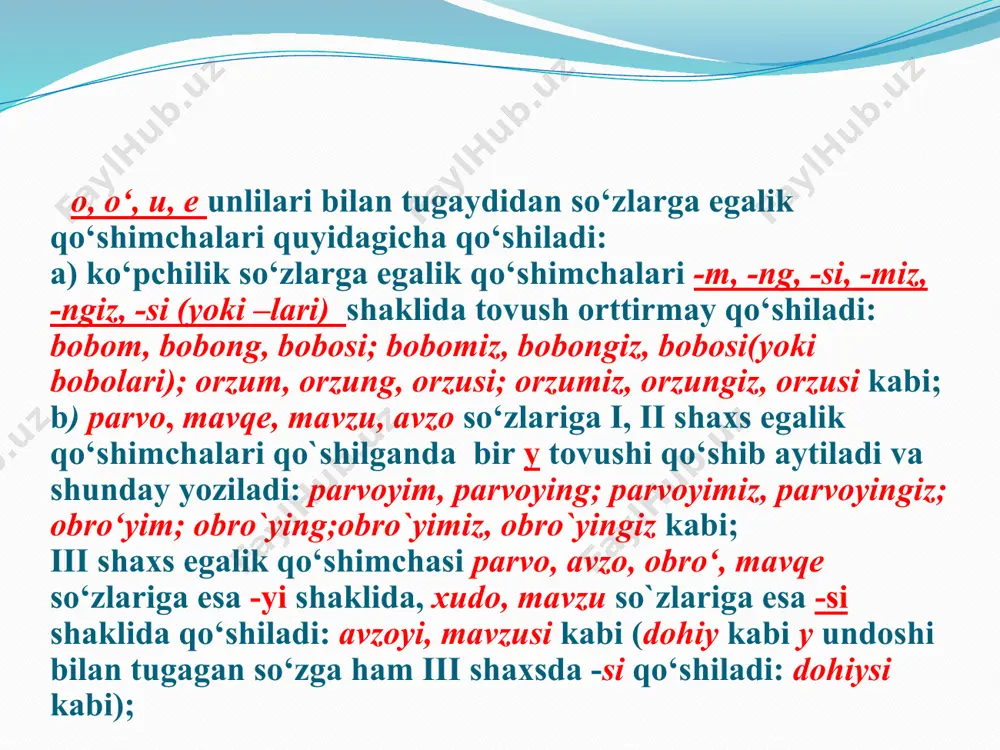 imlo qoidalari: asos va qo‘shimchalar imlosi - Page 5