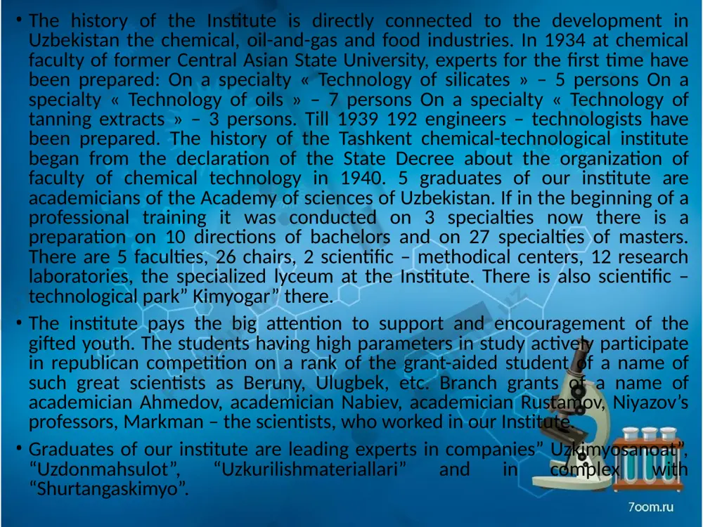 activity (including language preparation); at us you can receive information on educational programs and grants, to learn about possibilities of student’s exchanges and the academic mobility, to find out what international events and meetings take place in institute, and also we will help you to make necessary papers for participation in the international programs and institute projects, for receiving the international grants and scholarships. our purpose – not only to consult you how to organize stay abroad, but also to render the effective practical help at each stage of process of participation in the great britain, open university spain, university santjago de compostela france, , institut national politechnique de toulouse (inp toulouse) russia, russian chemical- technologic al university d.i..mendel eev germany, t he munich uni versity of technology china, institu te of automation shandong academy of science austria, tec hnical university of vienna south korea , insti tute of industri …