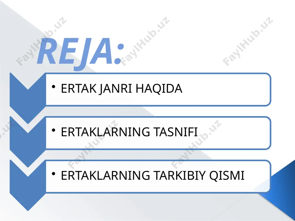 asar mazmunida ishtirok etayotgan personajlarning o`rniga ko`ra faqat sof hayvonlar haqidagi ertaklar va odamlar ham ishtirok etadigan ertaklarga bo`linadi. bu ertaklarning bosh mazmuni bevosita hayvonlar bilan bog`liq bo`lgani uchun ular tasnifida mana shu turga mansub asarlar sifatidan qayd etilgan. mazkur ertaklarda har bir hayvonning tabiiy xususiyatini bo`rttirib ko`rsatish etakchi o`rinda turadi. bo`rining vahshiyligi, tulkining ayyorligi, eshakning befahmligi, sherning o`rmon podshosi ekanligi biz nazarda tutgan ertaklar mazmunining asosini tashkil etadi o`zbek xalq ertaklari ichida mehnatkash ommaning vakili sifatida ishtirok etgan kal obrazi ayniqsa qiziqarlidir. «kal botir», «kal bilan boy» «kal bilan podsho» kabi o`nlab ertaklar bunga misol bo`ladi. «uch og`ayni botirlar» bu ertakda xalqning yozuvchilarga qarshi g`azab bilan va nafrati aks ettirilgan. uch aka-uka obrazi misolida xalq o`zining orzu-istaklarini, adolatparvarlik, gumanizm g`oyalarini ifodalagan. shuning uchun uch aka-uka har qanday sharoitda ham o`zlarining uddaburonligi, ishbilarmonligi, aql-zakovati bilan g`olib chiqadi. 39 image2.jpeg image3.jpeg image4.jpeg image5.png audio1.wav image6.jpeg image7.jpeg image8.jpeg image9.jpeg image10.jpeg image11.jpeg image12.jpeg …