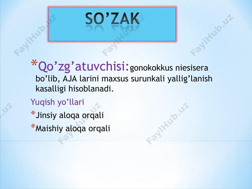 ayollar jinsiy a’zolarini maxsus yallig’lanish kasalliklari - Page 3