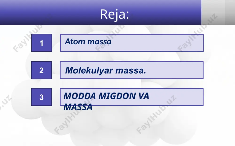 kislorodning molar massasi 0,032 kg/mol yoki 32 g/mol. suvning molar massasi 0,018 kg/mol yoki 18 g/mol. atom holidagi kislorod molar massasi 0,016 kg/mol yoki 16 g/mol. image2.jpg image3.png image4.png image5.jpeg image6.jpeg image7.png image8.jpeg image9.jpeg image10.jpeg image11.jpeg image12.jpeg image13.jpeg image14.jpeg image15.jpeg image16.jpeg image17.jpeg image18.jpeg image19.png image20.jpeg image21.jpeg image22.jpeg image23.png image24.jpeg image25.jpeg image1.jpg /docprops/thumbnail.jpeg