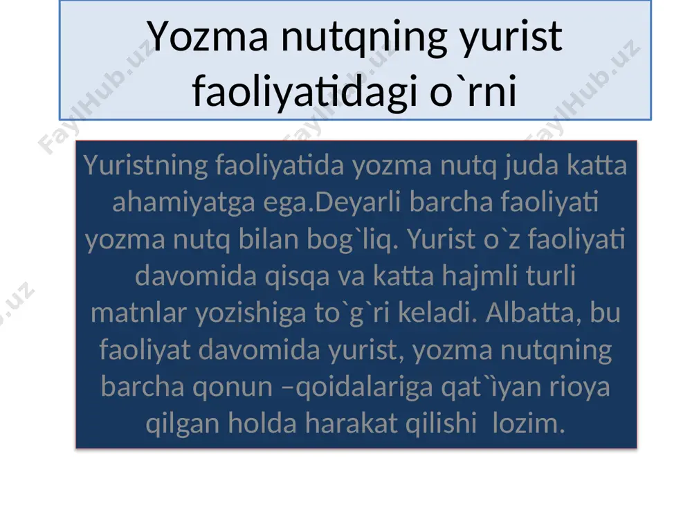 yozmanutqning yurist faoliyatida yozmanutq - Page 2