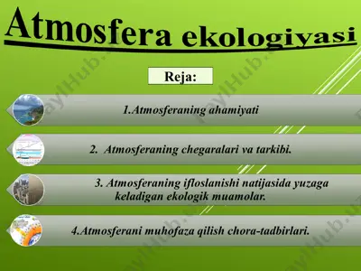 atmosfera ekologiyasi — PPT