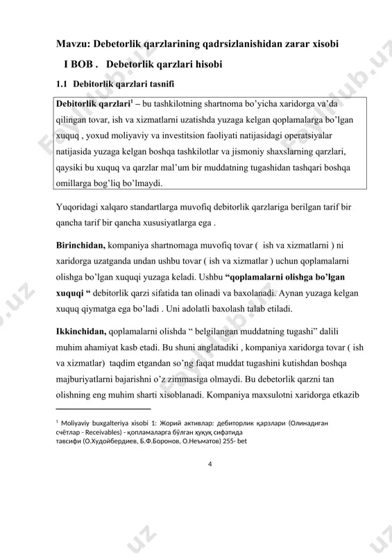 sga muvofiq nazoratning oʻtish belgilariga quyidagilar kiritilgan:​ · tashkilotda aktiv uchun qoplama olish huquqi yuzaga keladi;​ · haridorda aktivga nisbatan yuridik huquq mavjud boʻladi;​ · tashkilot aktivga jismoniy egalik qilishni uzatadi;​ · haridorda aktivga egalik qilishda salmoqli risk va naflar yuzaga keladi;​ · haridor aktivni qabul qiladi. ushbu jarayonni a kompaniyasining amaliy misollarida ko'rib o'taylik.​ 1-misol. 2022 yil 15 yanvarda a kompaniya b kompaniya bilan 145 680 ming so'mga bitta turdagi mahsulot yetkazib berish bo'yicha shartnoma imzoladi. shartnoma shartlariga muvofiq mahsulot 2022 yil 2 fevralda №152 schyot-faktura asosida yetkazib berildi.​ talab: tushum va debitorlik qarzlarini tan olish va buxgalteriya schyotlarida aks ettirish.​ shartnoma identifikatsiyalanadi va unda bitta "mahsulotni yetkazib berish" bajarilishlarga oid majburiyat mavjud.​ operatsiya: · debitorlik qarzlarini tan olish (tushumni tan olish): · bajarilishlarining aniq vaqt momenti: 2022 yil 2 fevral.​ · bajarilishlarining bajarilishi davomida: narxi 145 680 ming so'm.​ 15-son mхxslariga muvofiq, 2022 yil 2 fevralda a kompaniya …