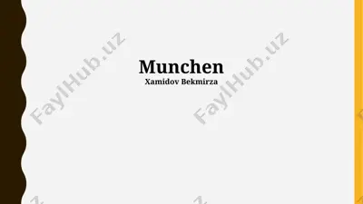 münchens geschichte und kultur präsentation — PPTX