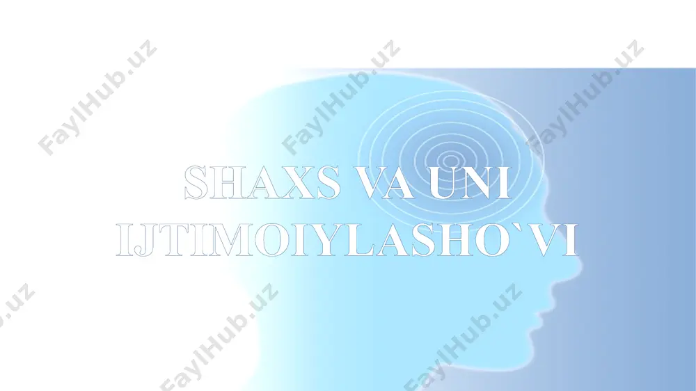sharqda u yuksak axloqiymaʼnaviy meʼyorlar orqali tushunilgan va oliy xilqat, bebaho qadriyat deb hisoblangan. inson shaxs sifatida komillikka intiladi, hayot mazmunini boyitadi, shu asosda kishilik jamiyatining goʻzal va farovon boʻlishiga ehtiyoj sezadi. shaxsning hayot tarzi bevosita jamiyat hayotiga daxldor va hayot neʼmatlaridan toʻla foydalanishga haqli. shaxs tushunchasi inson tushunchasining yuksak koʻrinishi, oliy maqomidir. har qanday odam tabiiy mavjudligi, yashash huquqi va hayot qadriyatiga ega boʻlgan jonzotdir. biroq u hamma vaqt ham toʻlaqonli shaxs boʻlib yetilmasligi mumkin. boshqa tirik mavjudotlardan farqlari. inson boshqa tirik mavjudotlardan nimasi bilan farq qiladi? shaxsning eng muhim belgisi uning ijtimoiy mavjudot yoki ijtimoiy ekanligidir. faqat jamiyatda, odamlar o'rtasidagi muloqotda til (nutq), fikrlash qobiliyati va boshqalar kabi insoniy fazilatlarning shakllanishi sodir bo'lgan. faoliyatda shaxsning o'zini o'zi anglashi, ya'ni rejalar, hayotiy maqsadlarning haqiqatda mujassamlanishi sodir bo'ladi, bu faqat insonning erkin faoliyati sharoitida mumkin. bu, birinchi navbatda, insonning ichki ehtiyoji, uning hayotiy maqsadini amalga oshirishga bo'lgan intilishi, o'zini erkin …