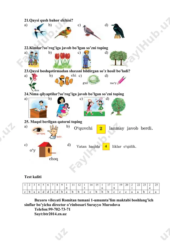 pisa test ona tili 2-sinf - Page 3