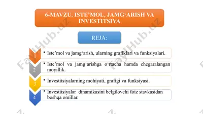 uy xo‘jaliklarining iste’mol xarajatlari — PPTX