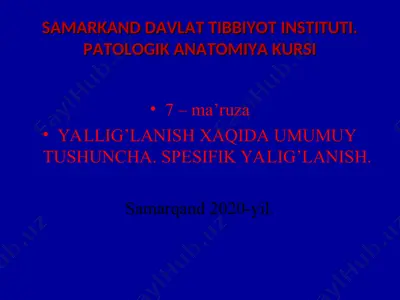 yallig'lanish (inflammation) — PPT