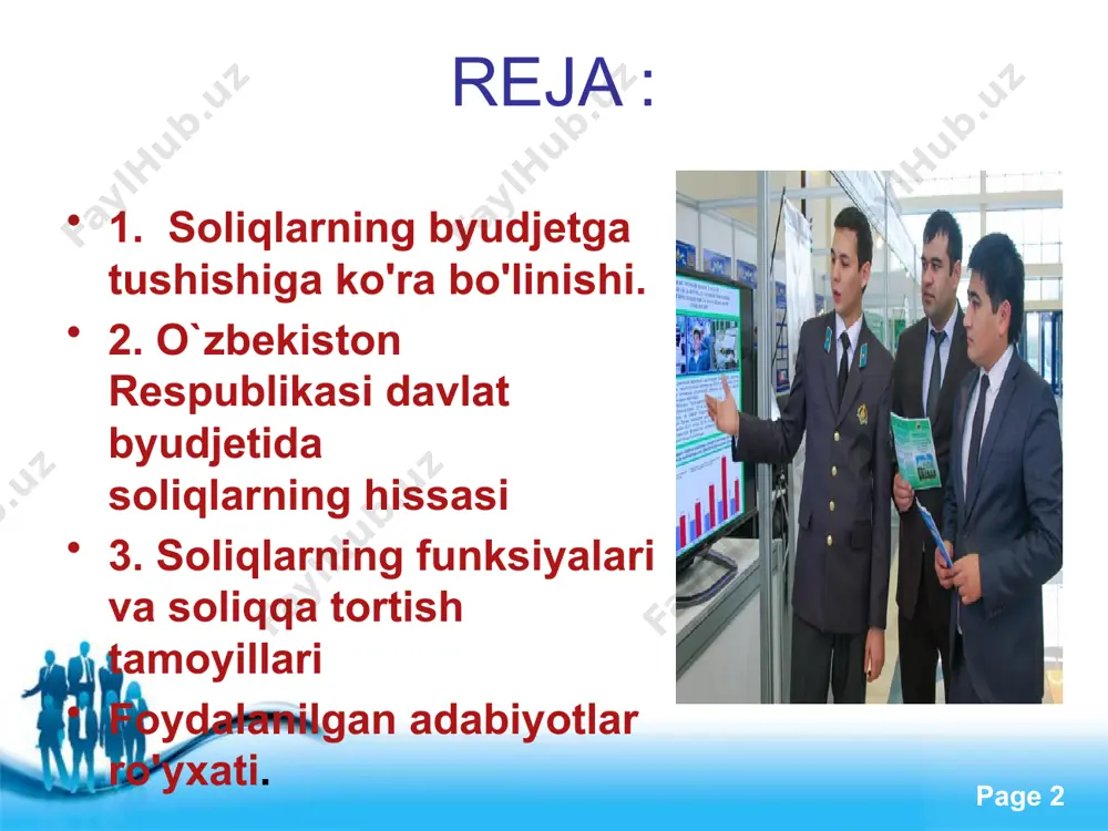 ozor iqtisodiyoti infratuzilmasini (sanoatda, qishloq xo'jaligida, moliya tizimida) tashkil qilish kiradi. shu yerda davlat kuchli sotsial siyosat tadbirlarini amalga oshirish uchun pensionerlar, nafaqaxo'rlar, talabalar, ko'p bolali onalar va boshqalarni ko'proq mablag bilan ta'minlash zarurligini anglab cheklangan tovarlar bahosidagi farqni byudjet hisobidan qoplaydi va ularga boshqa xarajatlarni davlat hisobidan amalga oshiradi, mahallalarda kam ta'minlanganlarga moddiy yordamlar tashkil etadi. free powerpoint templates page ‹#› mahalliy byudjetlar o'zbekiston respublikasi byudjet tizimining muhim tarkibiy qismini tashkil etadi. ular davlat hokimiyatining har bir mahalliy organi o'z faoliyatini amalga oshirishi uchun uning ixtiyorida aniq moliyaviy baza yaratadi. mahalliy byudjetlar tizimi mahalliy talab-ehtiyojlarni to'laroq hisobga olish hamda davlat tomonidan markazlashgan tartibda amalga oshiriladigan tadbirlar bilan to'gri olib borish imkonini beradi, mahalliy hokimiyat organlari mahalliy byudjet daromadlarining ko'payishi va resurslarning tejamkorlik bilan sarflanishi to'grisida tinmay gamxo'rlik qiladi, chunki joylarda iqtisodiyot va madaniyatning yuksalish sur'atlari to'gridan-to'gri mahalliy xo'jalik zahiralarini safarbar qilish, mablaglarni tejab ishlatish borasidagi ishlarni tashkil etish bilan …