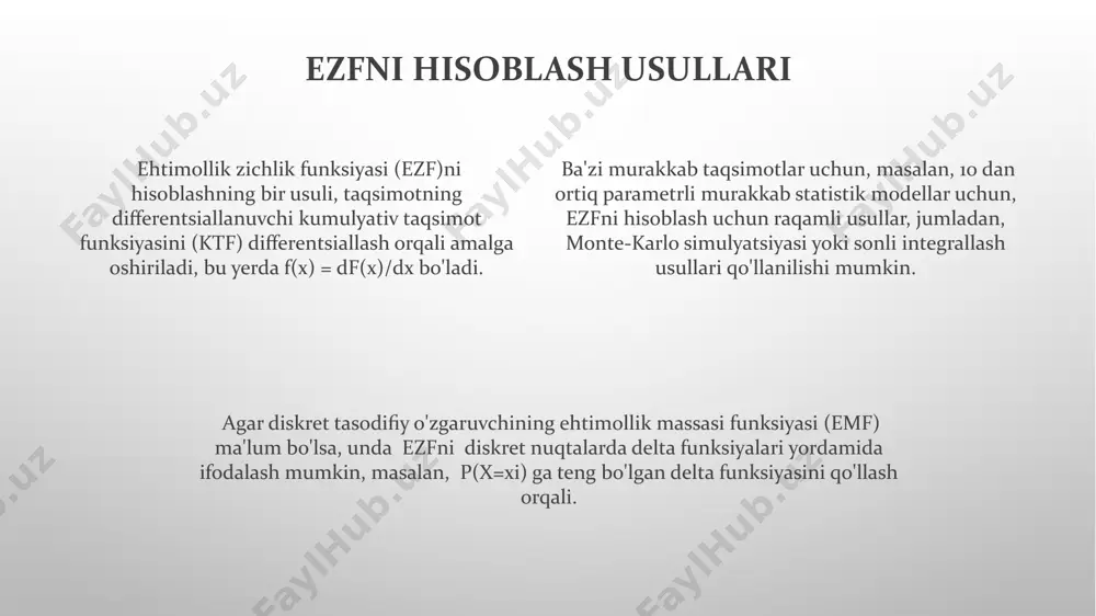 turli taqsimotlar uchun pdf misollar - Page 4