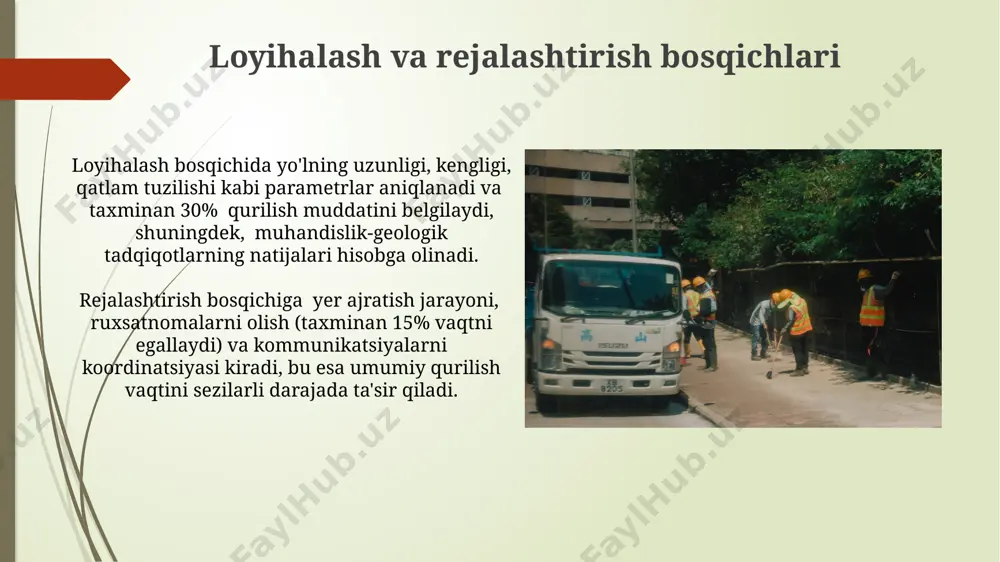 avtomobil yo'llarini qurilish muddatini aniqlash - Page 3